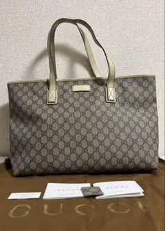 GUCCI グッチ トートバック GGスプリーム PVC 肩がけ A4収納 - メルカリ
