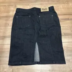 D&G ダークデニム タイトスカート スリット入り　サイズ26