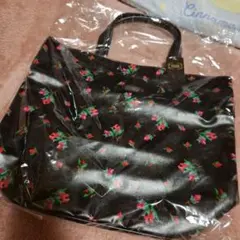 FEILER ♥️花柄 ♥️トートバッグ 黒