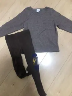 ブラウン☆上下セット(長袖＆タイツ)