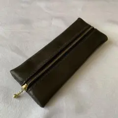 本革　ペンケース　（ブラック）