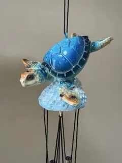 ウミガメ親子　ウィンドウチャイム