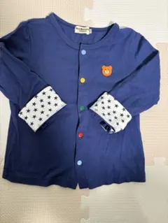 ネイビー カーディガン クマ刺繍⭐︎MIKI HOUSE