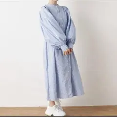 着用1回】【美品】グレースクラス シェルモチーフシャツワンピース