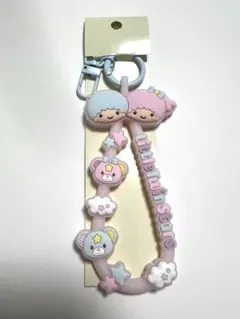 サンリオラバーコードキーホルダー　リトルツインスターズ　キキララ