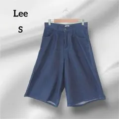 Lee デニム ワイドパンツ ダークブルー　薄手　S