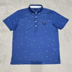 Callaway　キャロウェイ　ポロシャツ　L　ブルー　パリ　フランス　GOLF