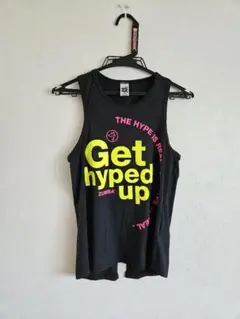 【正規品】ZUMBA タンクトップ Get hyped up ブラック