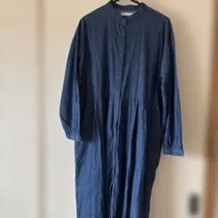 未使用　新品同様　デニム　シャツ　ワンピース　L