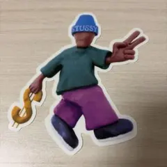 Stussy キャラクターステッカー