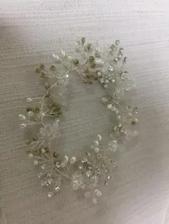 ウェディングヘアアクセサリー ヘッドドレス ブレスレットセットゼクシィ