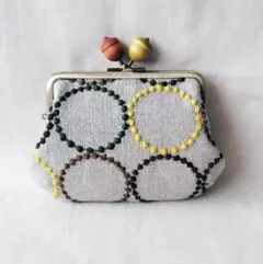 6ばんミナペルホネンパッチtambourineあおりポケット親子がま口財布