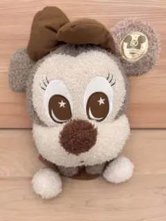 ミニーマウス　ぬいぐるみDisney 80th Anniversary