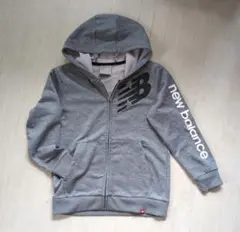 New Balance グレー フルジップパーカー 130