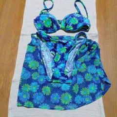 HAWAIIで購入＊ブルー系フラワービキニセット