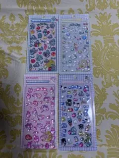 サンリオ ボンボンドロップシール 4種セット ハンギョドン シナモロール