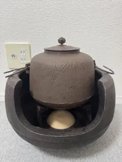 五徳 鉄製　茶道具 風炉用 通販販売【茶道具】 五徳 風炉用 6寸 虫喰 *紅鉢*瓶掛