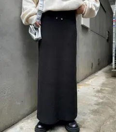 リブ ロングスカート