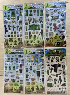 【匿名配送】マインクラフト　MINECRAFT クリアシール 6セット