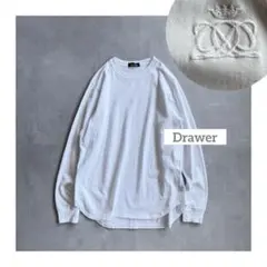 【ロゴ刺繍✨】Drawer コットン天竺ロングスリーブTシャツのサムネイル
