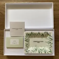 【新品DIOR 】LUCKYラッキー 石鹸 ソープ ディッシュ　セット　未使用品