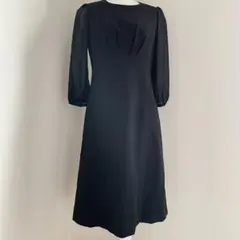 東京イギン　LIUMA ブラックワンピーススーツ（7部袖）クリーニング済み