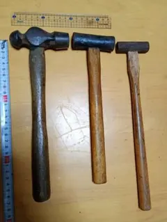 木柄 金槌 3本 各30cm前後