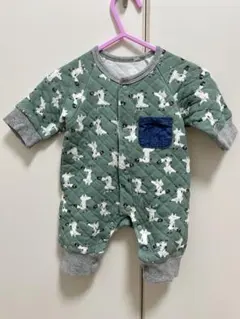 キルト ロンパース 50-60