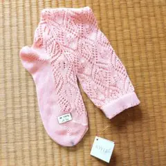 レディース　レース靴下　ピンク