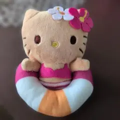 ハローキティ 水着 浮き輪 ぬいぐるみ　キティちゃんくじ　日焼けキティ