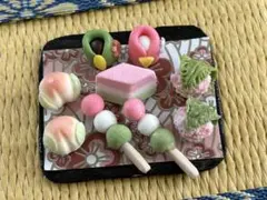 ひな祭り和菓子セット残り1点のみ★ミニチュアフードフェイクスイーツ