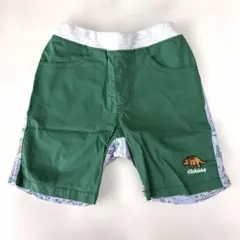 【美品】klädkåp★90cm 恐竜柄 緑色 パンツ 半ズボン