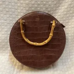 CIAOPANIC TYPY バンブーハンドルクロコサークサクルバック