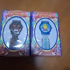 ポケモンウォッチ プレートウォッチ 波乗りピカチュウ、ミュウツー 腕時計