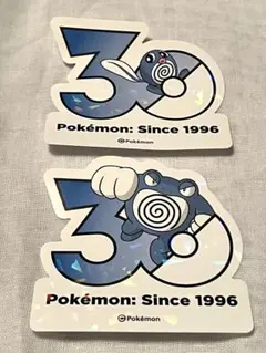 ポケモン 30周年記念 ステッカー ポリゴン・ポリゴン2 - メルカリ