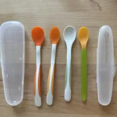 リッチェル 温度で色が変わる 離乳食スプーン アカチャンホンポ ケース付 セット