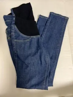 INUJIRUSHI 犬印本舖 サイズ M マタニティデニムパンツ デニムブルー