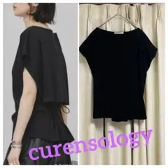 curensology カレンソロジー　バックシャーリングTシャツ　ブラックのサムネイル