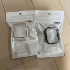 Apple Watch ケース 41MM ロースゴールド ブラック 2個セット