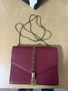 CHARLES & KEITH レッドショルダーバッグ
