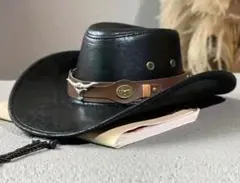革カウボーイハット