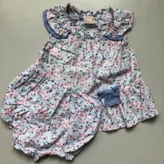 【petit main】花柄セットアップ 80cm