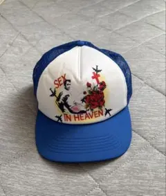 Supreme メッシュキャップ ブルー