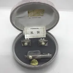 フォーマル カフスボタン ネクタイピン セット