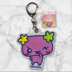 【新品】たまごっち キーホルダー サガラ刺繍 ふらわっち ピンク ストラップ