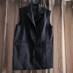 グレイル　ブラック テーラードベスト　ジレ