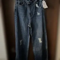 しまむら　ジーンズ　デニム　ダメージジーンズ　ウエスト67cm