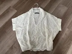 ミズイロインド mizuiroind カットワークレースプルオーバー 刺繍レースのサムネイル