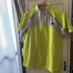 TSP 蛍光　イエロー ハーフジップ　卓球ユニフォーム　黄色　試合　練習
