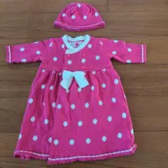 ワンピース　50〜70 帽子セット